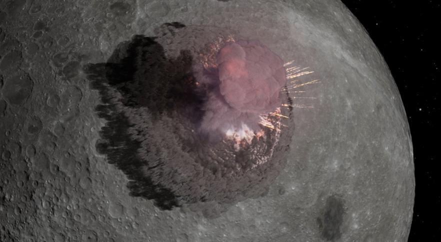 captan el momento en el que un meteorito impacta contra la Luna